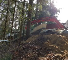 Bauarbeiten am Spielplatz